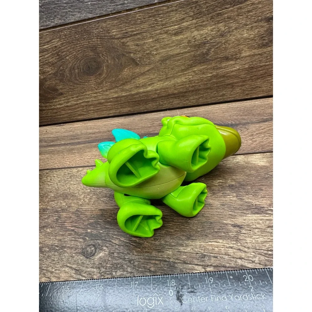 ZURU Smashers‎ Junior Vibrant Green Dragon Dinosaur Toy Figure with Teal Spikes